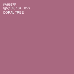 #A9687F - Coral Tree Color Image